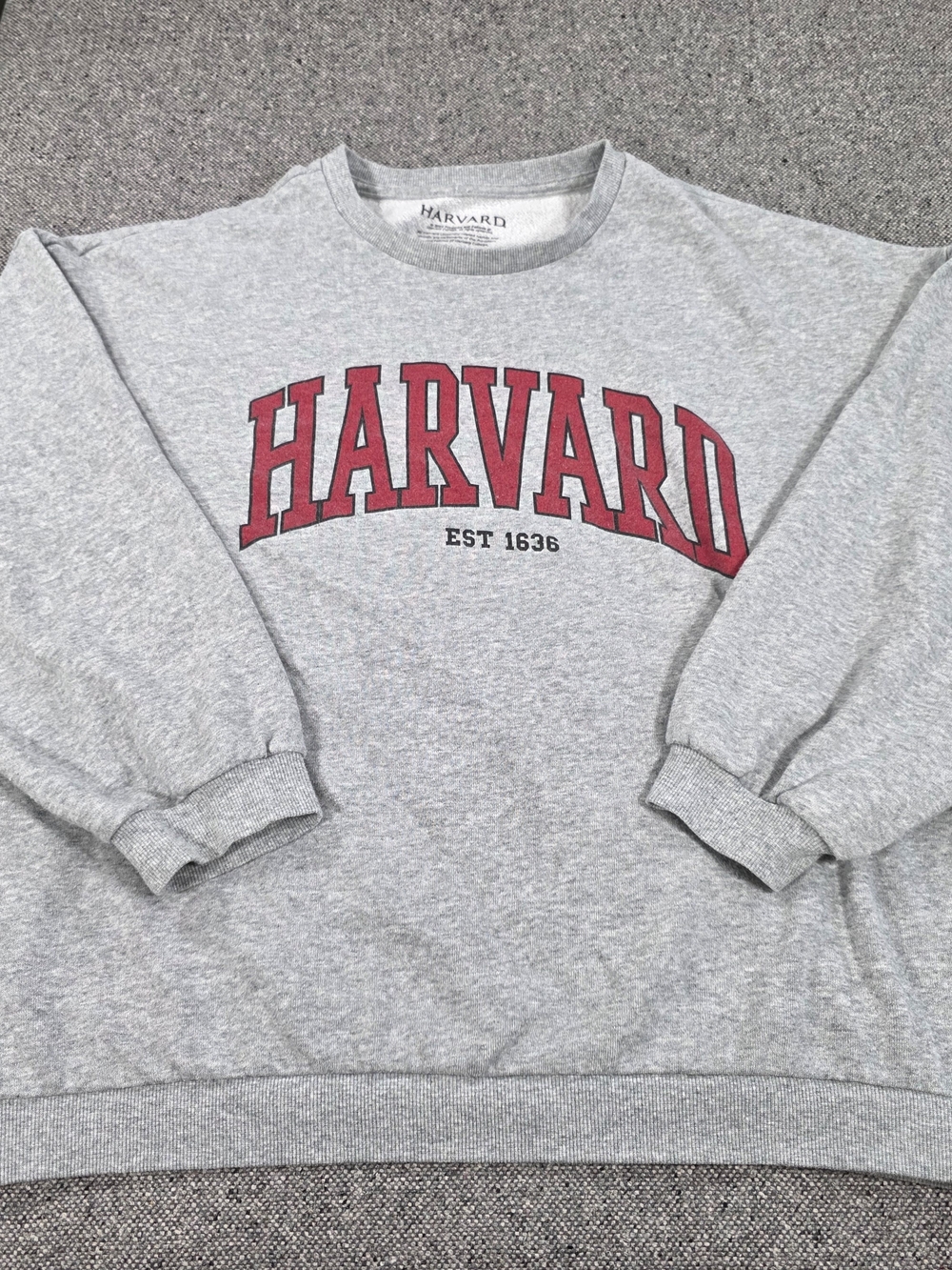 Harvard University Crewneck Sweatshirt Men's Medium Gray Graphic Pullover